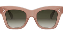 CELINE 3 Dots Milky Pink Glitter Cat Eye Sunglasses