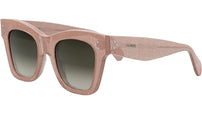 CELINE 3 Dots Milky Pink Glitter Cat Eye Sunglasses