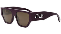 O'Lock Violet Geometric Sunglasses