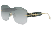 Fendigraphy Gold Geometric Sunglasses