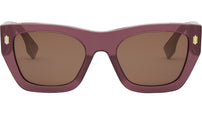 Fendi Roma Purple Rectangular Sunglasses