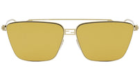 Baguette Gold Rectangular Sunglasses