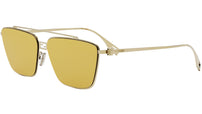 Baguette Gold Rectangular Sunglasses