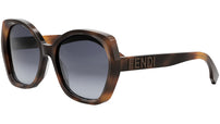 Lettering Havana Butterfly Sunglasses