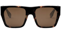 Baguette Havana Square Sunglasses