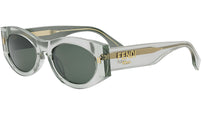 Fendi Roma Green Oval Sunglasses