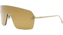 Fendi First Crystal Yellow Rectangular Sunglasses