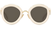 Anagram White Round Sunglasses