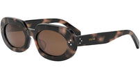 CELINE 3 Dots Classic havana Geometric Sunglasses