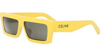 CELINE Monochroms Yellow Rectangular Sunglasses