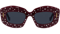 Anagram Red Rectangular Sunglasses