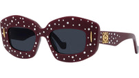 Anagram Red Rectangular Sunglasses