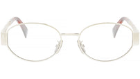 Metal Triomphe Light Gold Oval Eyeglasses