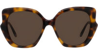 Slim Tortoise Geometric Sunglasses