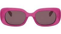 CELINE 3 Dots Opaline Fuchsia Rectangular Sunglasses