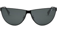 Fendi Cut Out Black Cat Eye Sunglasses