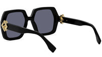 FF Diamonds Black Square Sunglasses