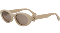 FF Diamonds Beige Cat Eye Sunglasses