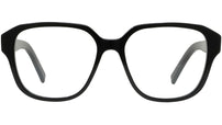 4G Black Geometric Eyeglasses