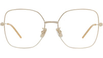 GV Speed Gold Geometric Eyeglasses