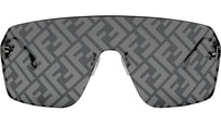 Fendi First Crystal Black Rectangular Sunglasses