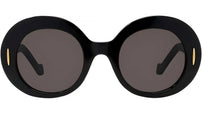 Anagram Black Oval Sunglasses