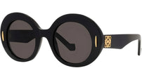 Anagram Black Oval Sunglasses