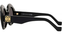 Anagram Black Oval Sunglasses