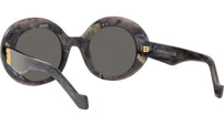 Anagram Black Oval Sunglasses