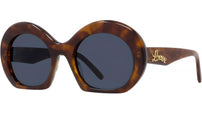 Curvy Tortoise Round Sunglasses