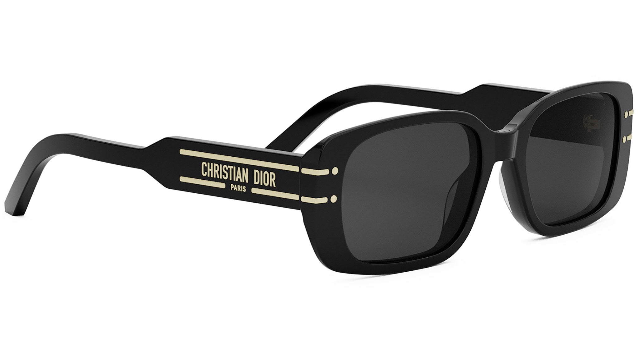 DiorSignature 12I Black Rectangular Sunglasses