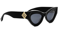 FF Diamonds Black Cat Eye Sunglasses