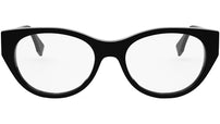 FF Diamond Black Oval Eyeglasses