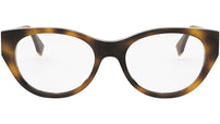 FF Diamond Havana Oval Eyeglasses