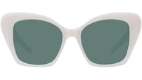 4G Liquid White Square Sunglasses