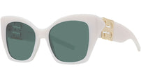 4G Liquid White Square Sunglasses