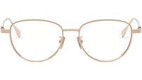 Baguette Rose Gold Geometric Eyeglasses