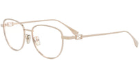 Baguette Rose Gold Geometric Eyeglasses