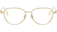 Baguette Gold Geometric Eyeglasses