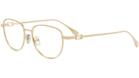 Baguette Gold Geometric Eyeglasses