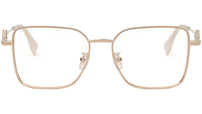 FF Diamonds Rose Gold Geometric Eyeglasses