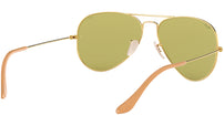 Aviator Washed Evolve RB3025 90644C Gold Green