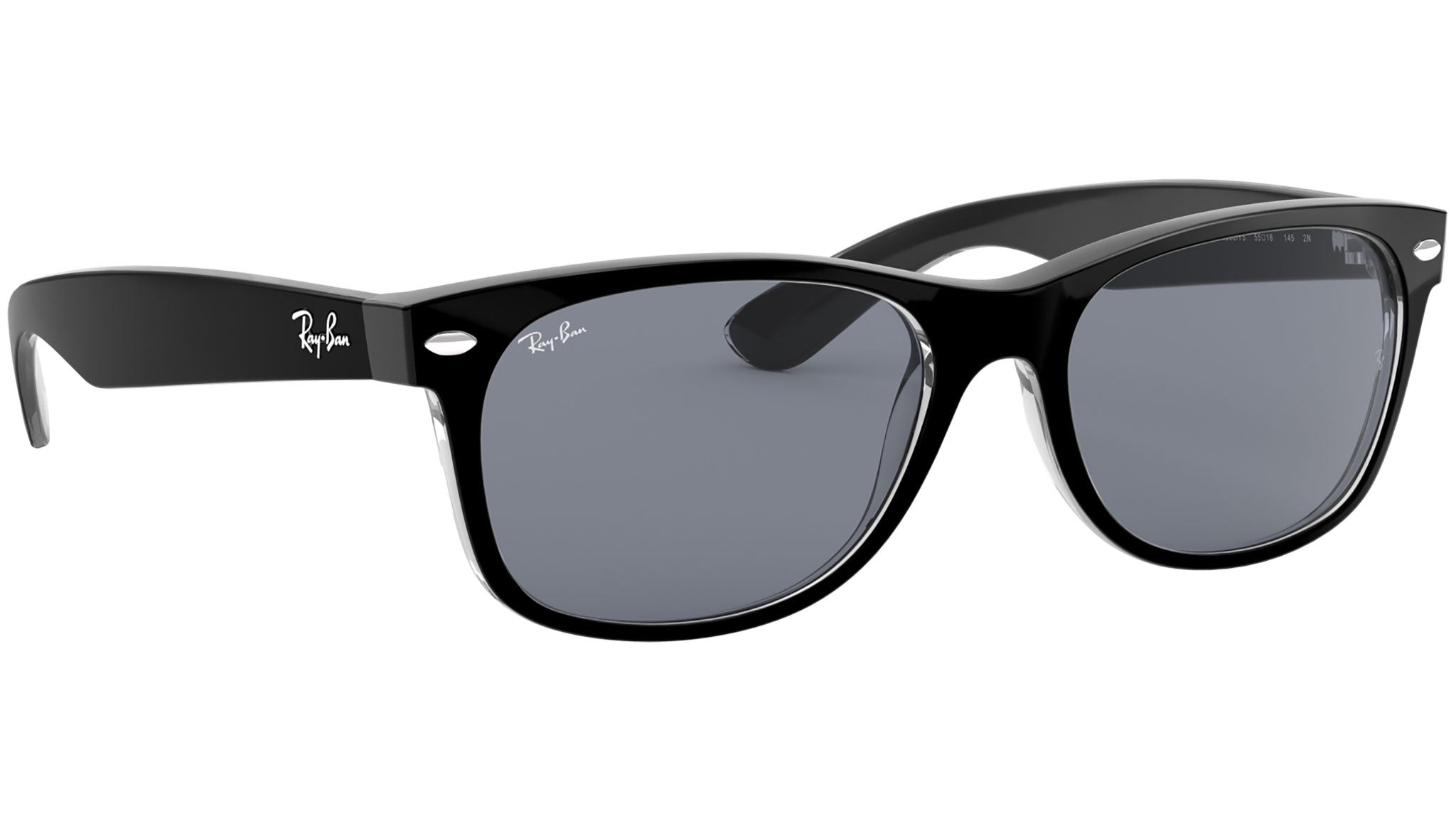 New Wayfarer RB2132 6398Y5 black/transparent