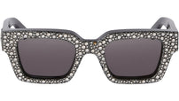 Virgil L Rhinestones Silver Dark Grey