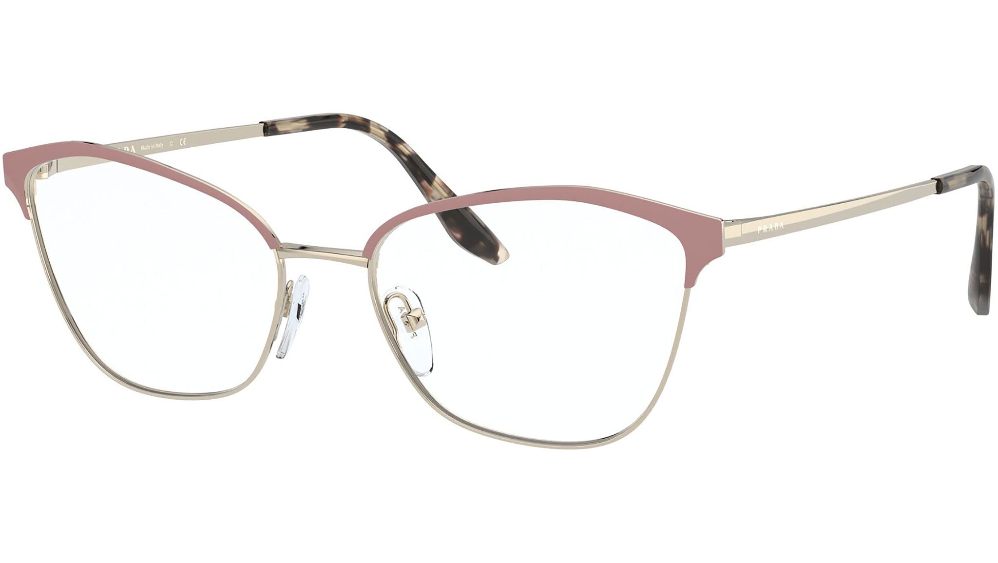 PR 62XV 07B1O1 matte pink and pale gold