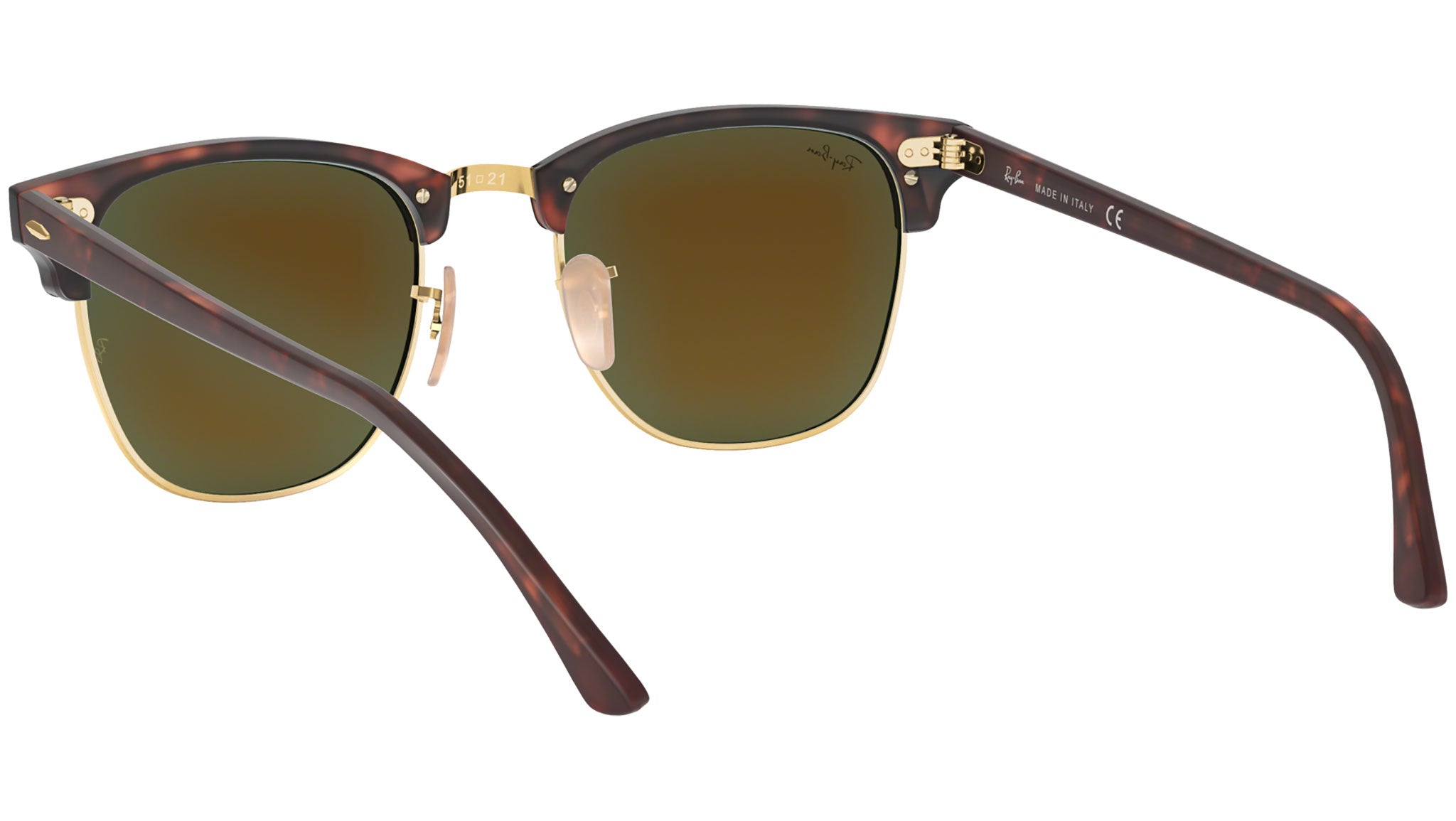 Clubmaster Flash Lenses RB3016 sand havana and gold